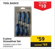 Tool Basics 6 Piece Screwdriver Set