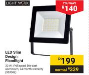 Lightworx LED Slim Design Floodlight 563062