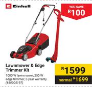 Einhell Lawnmower & Edge Trimmer Kit