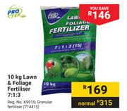 Protek 10Kg Lawn & Foliage Fertiliser 7:1:3