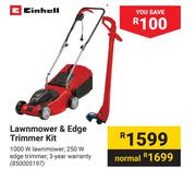 Einhell Lawnmower & Edge Trimmer Kit