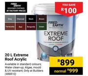 Fired Earth 20L Extreme Roof Acrylic