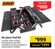 Grip 86 Piece Tool Kit