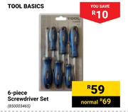Tool Basics 6 Piece Screwdriver Set