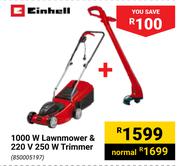 Einhell 1000W Lawnmower & 220V 250W Trimmer
