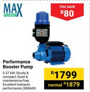 Max Pump Performance Booster Pump