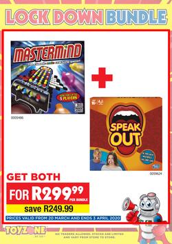Toy Zone : Lock Down Deals (20 March - 3 April 2020), page 1