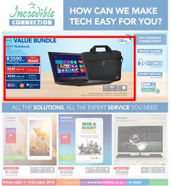 Incredible Connection : How Can We Make Tech Easy For You (1 Oct - 4 Oct 2015), page 1