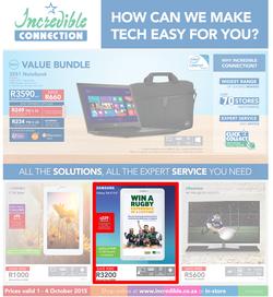 Incredible Connection : How Can We Make Tech Easy For You (1 Oct - 4 Oct 2015), page 1