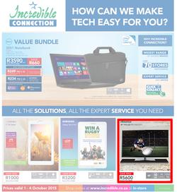 Incredible Connection : How Can We Make Tech Easy For You (1 Oct - 4 Oct 2015), page 1