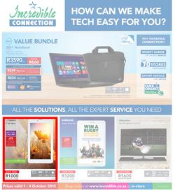 Incredible Connection : How Can We Make Tech Easy For You (1 Oct - 4 Oct 2015), page 1