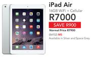 Apple iPad Air 16GB Wi-Fi+ Cellular