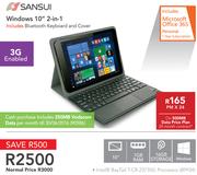 Sansui Windows 10" 2-In-1-On 500MB Data Price Plan