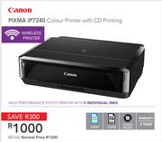 Canon Pixma iP7240 Colour Printer With CD Printing