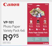 Canon VP-101 Photo Paper Variety Pack 4x6