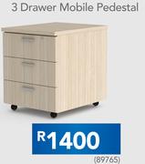 3 Drawer Mobile Pedestal