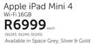 Apple iPad Mini 4 Wi-Fi 16GB-Each