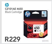 HP CZ101AE #650 Black Cartridge