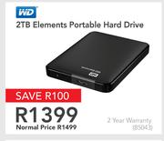 WD 2TB Elements Portable Hard Drive