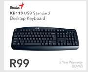 Genius KB110 USB Standard Desktop Keyboard