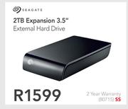 Seagate 2TB Expansion 3.5" External Hard Drive