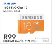 Samsung 16GB EVO Class 10 Micro SD Card