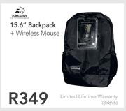 Kingsons 15.6" Backpack + Wireless Mouse