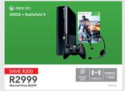 Xbox 360 500GB + Battlefield 4