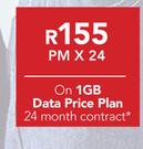Lenovo 8" Ideatab A5500-Each-On 1GB Data Price Plan