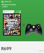 Xbox 360 Wireless Controller+ GTA V
