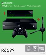 Xbox One 500GB Kinect+ Kinect Sensor+ Wireless Controller