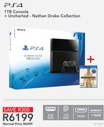 PS4 1TB Console+ Uncharted- Nathan Drake Collection