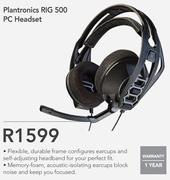 Plantronics RIG 500 PC Headset