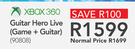 Xbox 360 Guitar Hero Live(Game + Guitar)