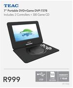 Teac 7" Portable DVD + Game DVP-737B