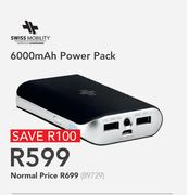 Swiss Bobility 6000mAh Power Pack