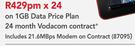 HP 360 2-In-1-On 1GB Data Price Plan