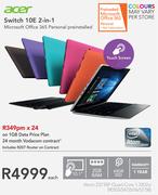 Acer Switch 10E 2-In-1-On 1GB Data Price Plan