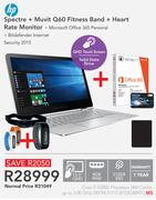 HP Spectre+ Muvit Q60 Fitness Band+ Heart Rate Monitor