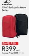 Kingsons 15.6" Backpack Arrow Series-Each
