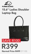 Kingsons 15.6" Ladies Shoulder Laptop Bag