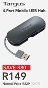 Targus 4 Port Mobile USB Hub