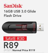 SanDisk 16GB USB 3.0 Glide Flash Drive