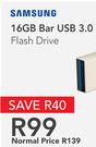 Samsung 16GB Bar USB 3.0 Flash Drive