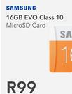 Samsung 16GB EVO Class 10 MicroSD Card