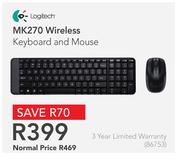 Logitech MK270 Wireless Keyboard and Mouse