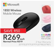 Microsoft 1850 Wireles Mobile Mouse