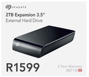Seagate 2TB Expansion 3.5" External Hard Drive