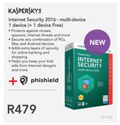 Kaspersky Internet Security 2016-Multi-Device 1 Device (+ 1 Device Free)