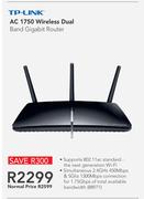 TP-Link AC 1750 Wireless Dual Band Gigabit Router